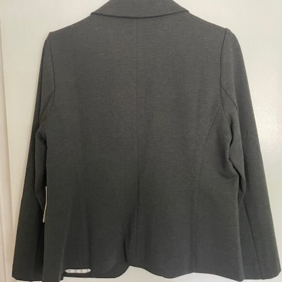 Skies Are Blue Dark Gray Blazer - Picture 4 of 7